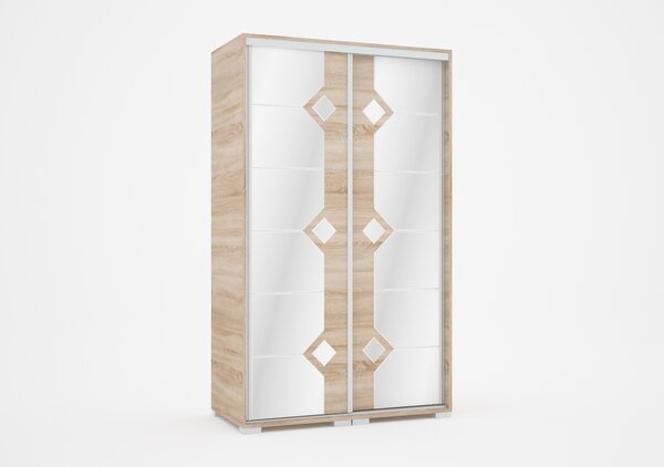 DIAMOND tolóajtós gardrób (Méret: 120 cm)