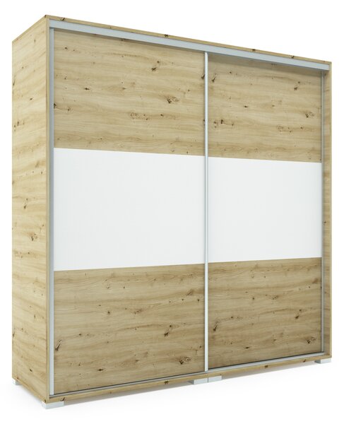 LUX tolóajtós gardrób (Méret: 100 cm, Tükör: tükör nélkül)