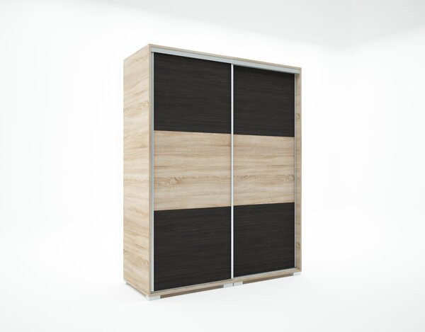LUX tolóajtós gardrób (Méret: 100 cm, Tükör: tükör nélkül)