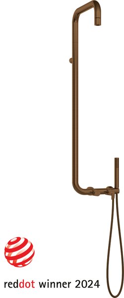 Deante Silia, zuhanyoszlop zuhanycsapteleppel, szálcsiszolt bronz, NQS_C4XM