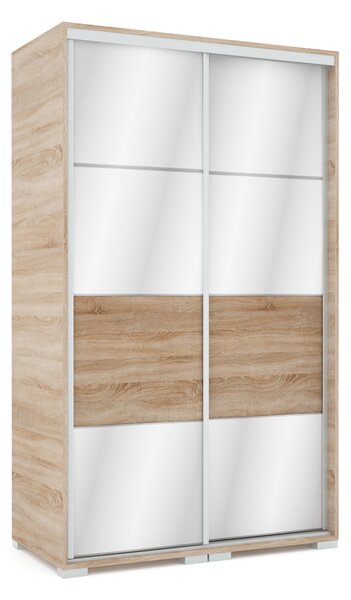 MIRROR tolóajtós gardrób (Méret: 100 cm)