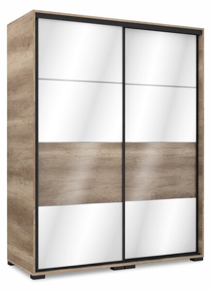 MIRROR tolóajtós gardrób (Méret: 100 cm)