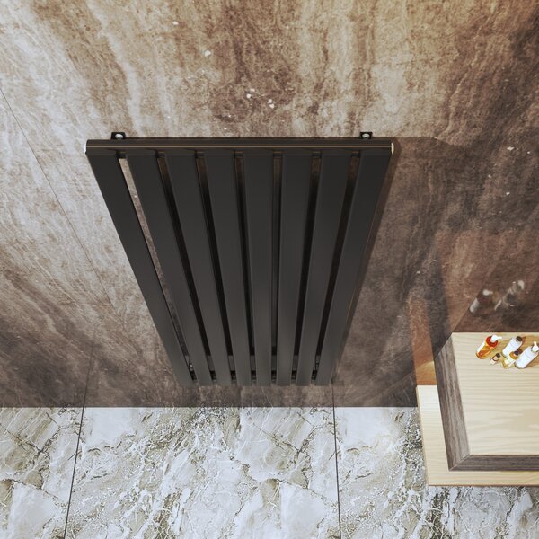 Gamma Vertical, fűtőelem 600x1400 mm, 916 W, matt fekete, GMA-VERT-14060-BK