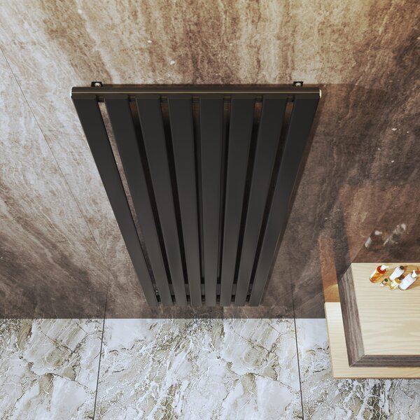 Gamma Vertical, fűtőelem 600x1600 mm, 1036 W, matt fekete, GMA-VERT-16060-BK