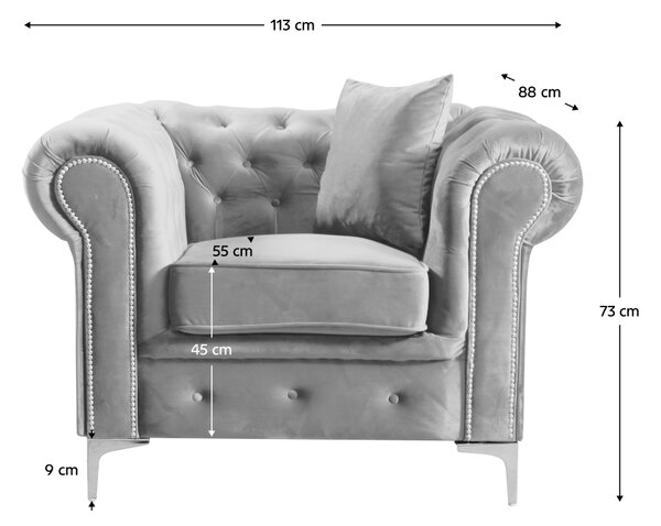Luxus fotel Rikaro (velvet 03)