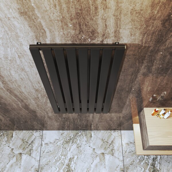 Gamma Vertical, fűtőelem 600x1100 mm, 737 W, matt fekete, GMA-VERT-11060-BK