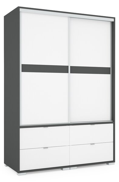 CÉZÁR tolóajtós gardrób (Méret: 120 cm)