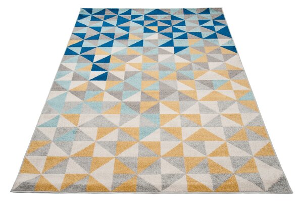 Sárga - kék mintás MATRIX szőnyeg Méret: 120x170 cm