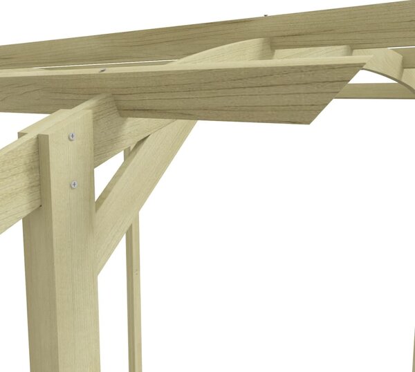 Kerti pergola impregnált fenyőfalécekből 180 x 197 x 210 cm