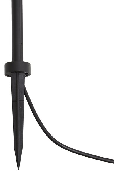 Modern leszúrható spotlámpa 12V fekete 10 cm LED-del IP65 - Voltaire Lino