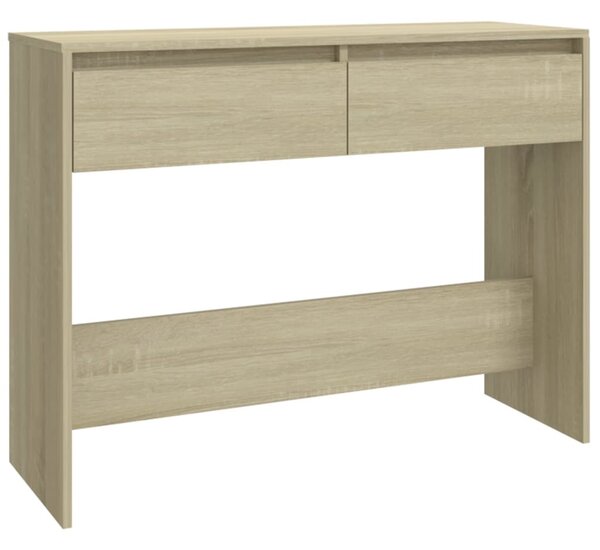 Sonoma tölgy színű szerelt fa dohányzóasztal 100x35x76,5 cm