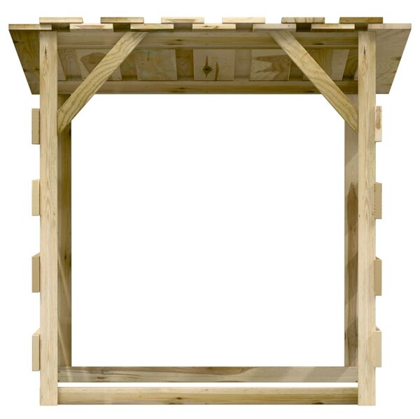 2 db impregnált fenyőfa pergola tetővel 100 x 90 x 100 cm