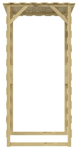 6 db impregnált fenyőfa pergola tetővel 100 x 90 x 200 cm