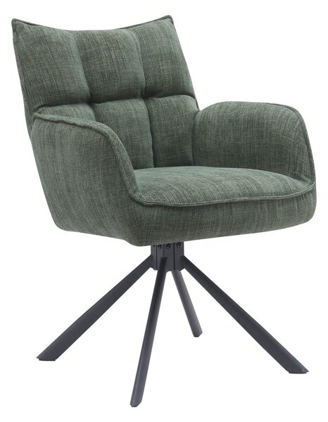 Zöld kárpitozott étkezőfotel szett 2 db-os Marilla – Unique Furniture