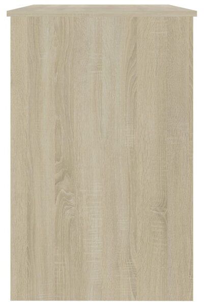 Fehér-sonomatölgy színű forgácslap íróasztal 100 x 50 x 76 cm