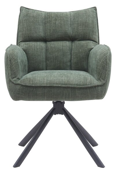 Zöld kárpitozott étkezőfotel szett 2 db-os Marilla – Unique Furniture