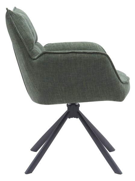 Zöld kárpitozott étkezőfotel szett 2 db-os Marilla – Unique Furniture
