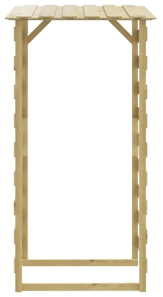 6 db impregnált fenyőfa pergola tetővel 100 x 90 x 200 cm