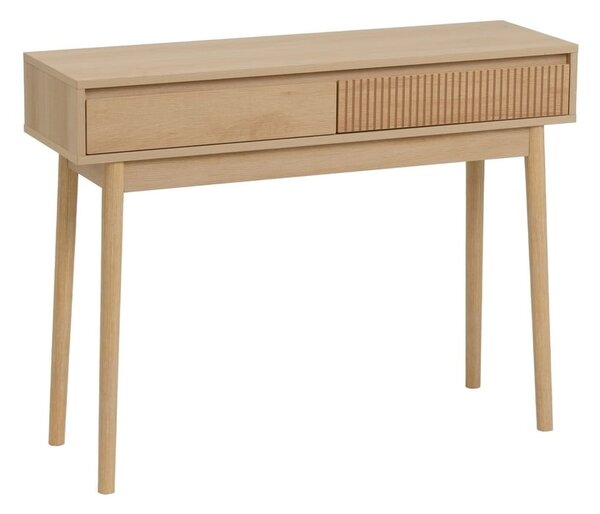 Natúr színű konzolasztal 30x100 cm Iona – Casa Selección