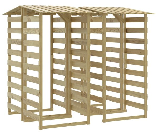 4 db impregnált fenyőfa pergola tetővel 100 x 90 x 200 cm