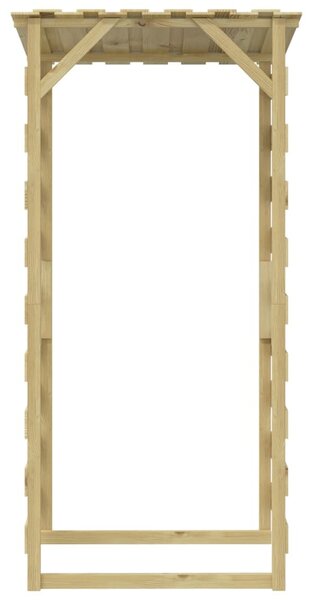 4 db impregnált fenyőfa pergola tetővel 100 x 90 x 200 cm