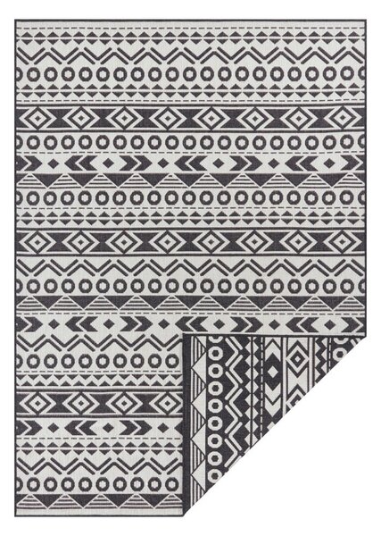 Roma fekete-fehér kültéri szőnyeg, 160x230 cm - Ragami