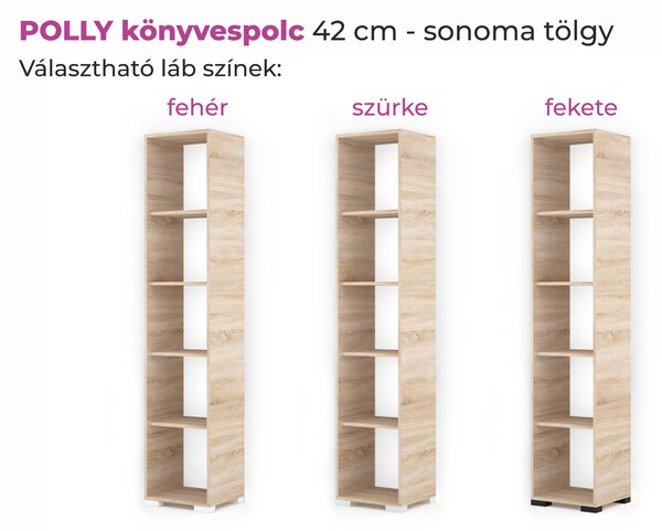POLLY könyvespolc (Méret: 42 cm)