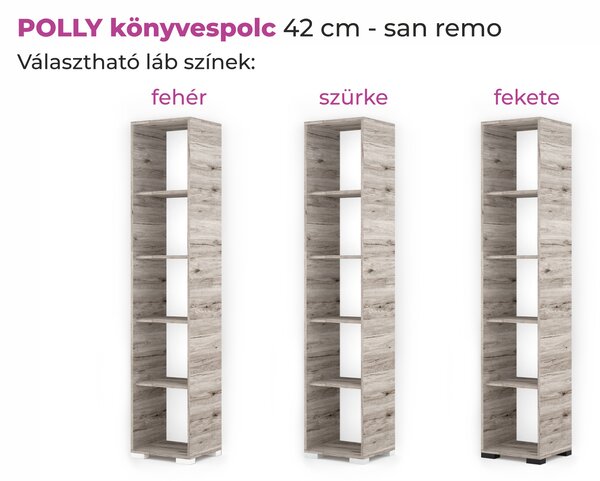 POLLY könyvespolc (Méret: 42 cm)