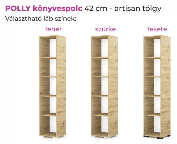 POLLY könyvespolc (Méret: 42 cm)