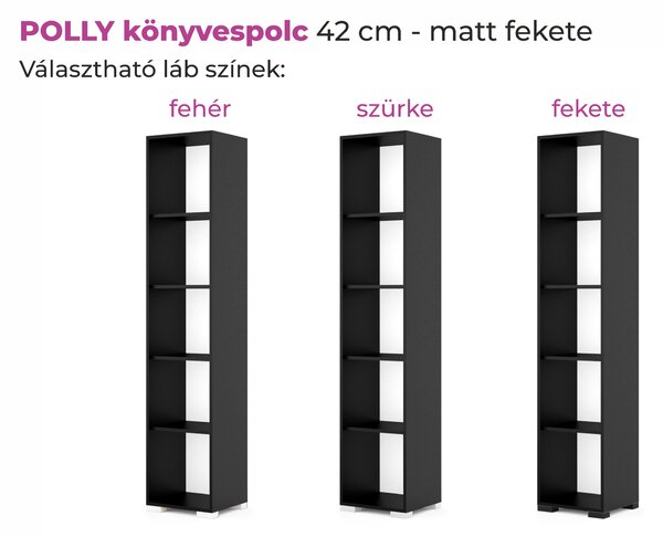 POLLY könyvespolc (Méret: 42 cm)
