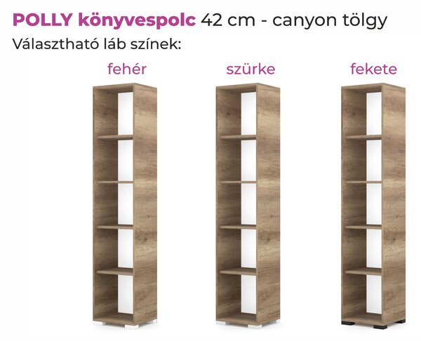 POLLY könyvespolc (Méret: 42 cm)