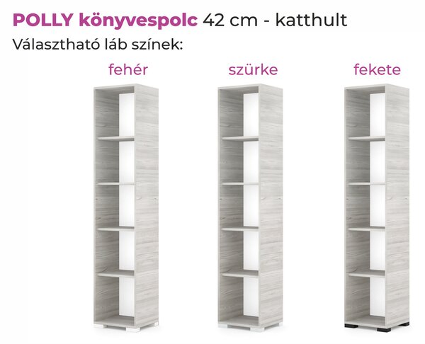 POLLY könyvespolc (Méret: 42 cm)