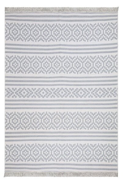Duo szürke-fehér pamut szőnyeg, 160 x 230 cm - Oyo home