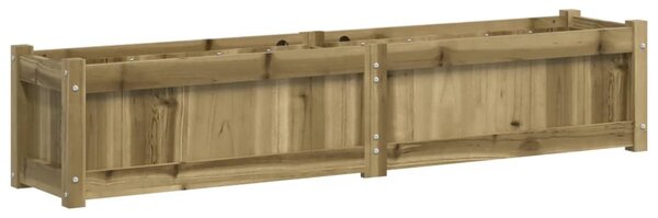 Impregnált fenyőfa virágláda 150x31x31 cm