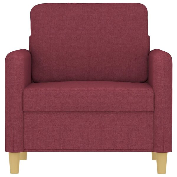 Bordó szövet kanapéfotel 60 cm