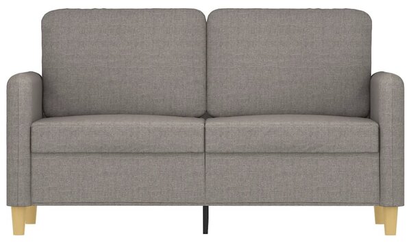 Kétszemélyes fekete szövetkanapé 120 cm