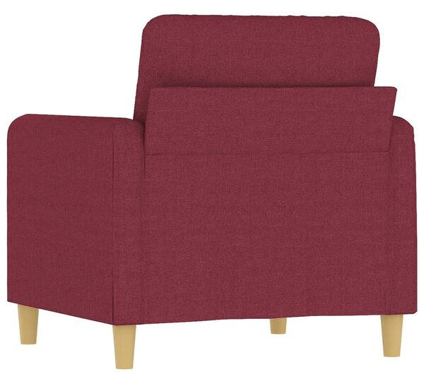 Bordó szövet kanapéfotel 60 cm