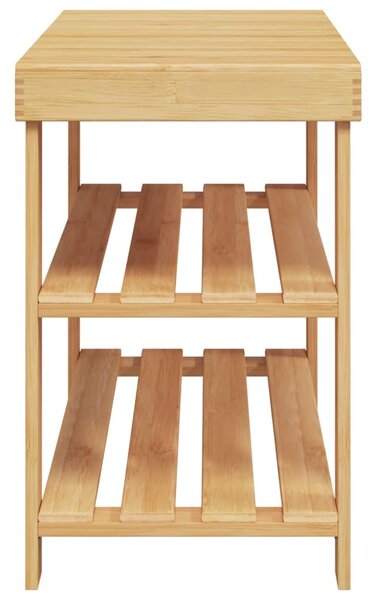 3 szintes bambusz cipőtartó 70 x 27,5 x 45 cm