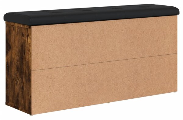 Füstös tölgy színű szerelt fa cipőpad 102 x 32 x 50 cm