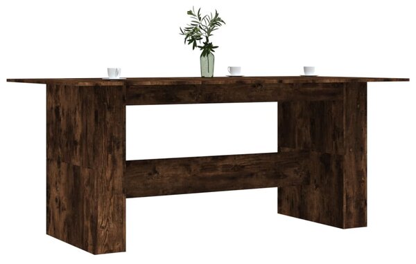 Füstös tölgy színű szerelt fa étkezőasztal 180 x 90 x 76 cm