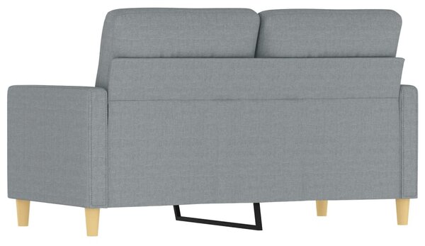 Kétszemélyes világosszürke szövetkanapé 120 cm