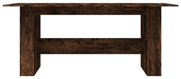 Füstös tölgy színű szerelt fa étkezőasztal 180 x 90 x 76 cm