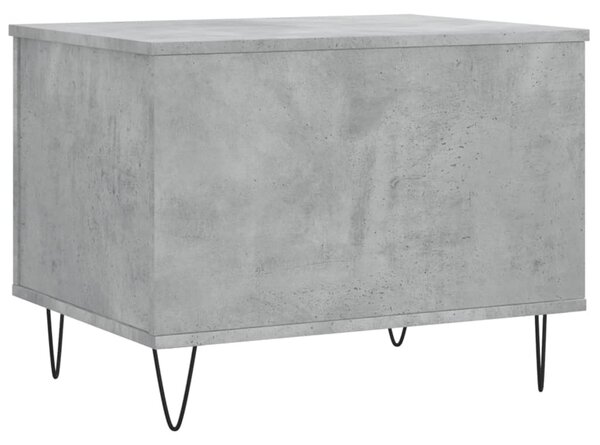 Betonszürke szerelt fa dohányzóasztal 60 x 44,5 x 45 cm