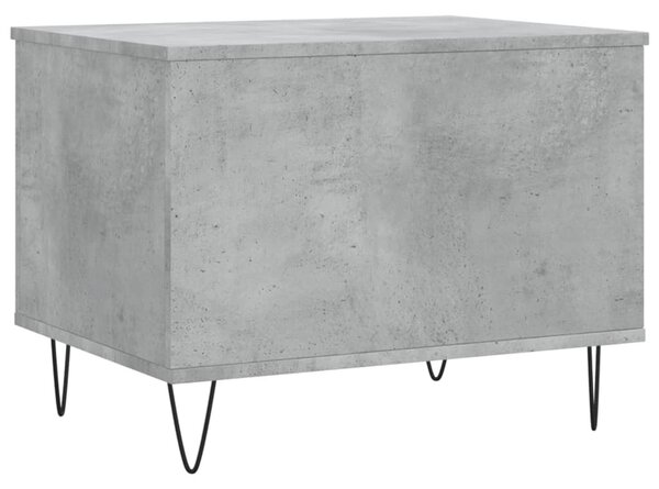 Betonszürke szerelt fa dohányzóasztal 60 x 44,5 x 45 cm