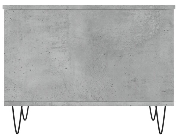 Betonszürke szerelt fa dohányzóasztal 60 x 44,5 x 45 cm