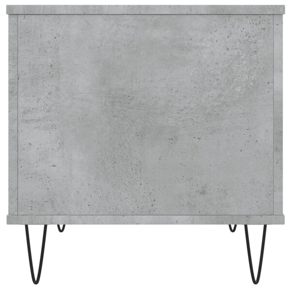 Betonszürke szerelt fa dohányzóasztal 60 x 44,5 x 45 cm
