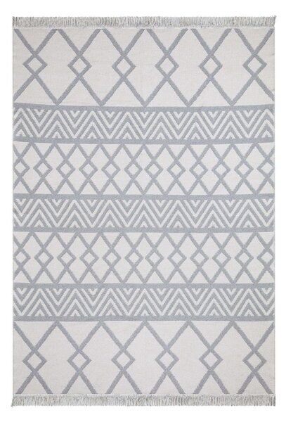 Duo fehér-szürke pamut szőnyeg, 60 x 100 cm - Oyo home
