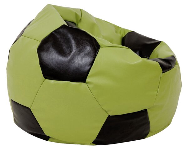 Baby Ball babzsákfotel - műbőr - zöld/wenge - 70 liter