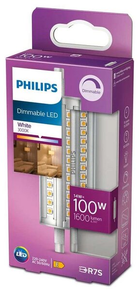 Philips - Izzó LED 14W (100W) (114lm) 118xØ29mm Dimmelhető R7s - Lampemesteren