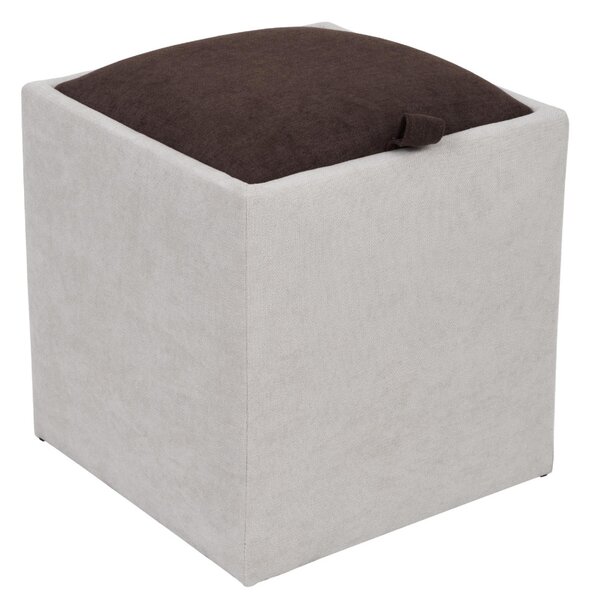 Box puff - K08/K07 szövet - krém/barna